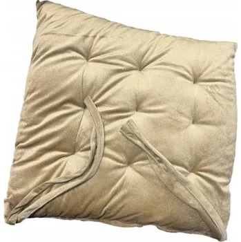 Polštář Prošívaný polštář na židli v kávové barvě 40x40 cm