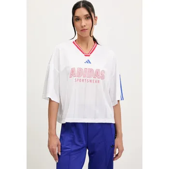 Pánské tričko Tričko adidas Tiro JW6849 bílá 00X, vel. L