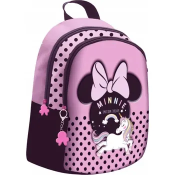 Sportovní batoh Vícekomorový Batoh pro předškoláky Minnie Mouse Beniamin pro dívky, černá, růžová, vícebarevná