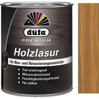 Lak na dřevo Rozpouštědlová lazura na dřevo düfa 0,75 l OŘECH