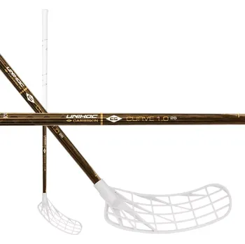 Florbalová hůl Unihoc Unilite Carbskin Curve 1.0° TITAN 26 Gold Levá (levá ruka dole) 96 cm (= 107 cm)