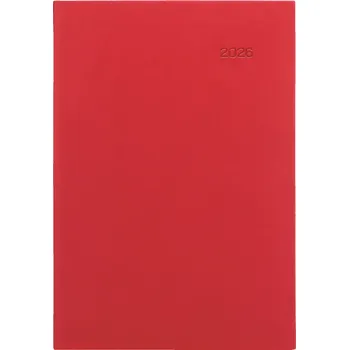 Diář Denní diář 2026 Graspo A5 - Viva červená