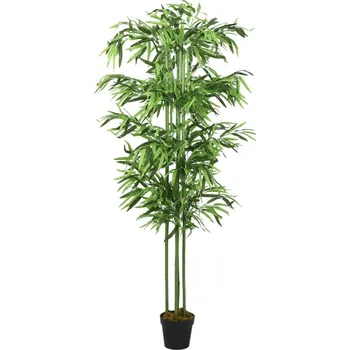 Bytová dekorace Umělý bambus 240 listů 80 cm zelený