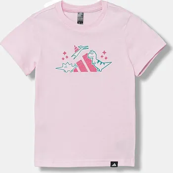 Dětská móda Dětské bavlněné tričko adidas I ADIRAPTOR JV5069 růžová 30X, vel. 104
