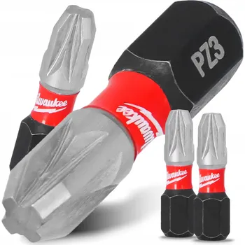 Bit 2x Rázový bit MILWAUKEE PZ3 25 mm MAGNETICKÝ ŠROUBOVACÍ BIT POZIDRIV
