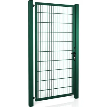 Plot Jednokřídlá branka BRAVO 2D poplastovaná 1000/1800 mm | zelená RAL 6005 | výplň svařovaný 2D panel | drát 5,0 mm