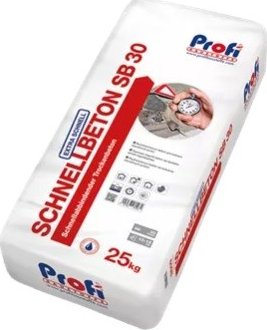 Sloupkový beton Profi SCHNELLBETON SB30 rychletvrdnoucí, 25 kg pytel igelit