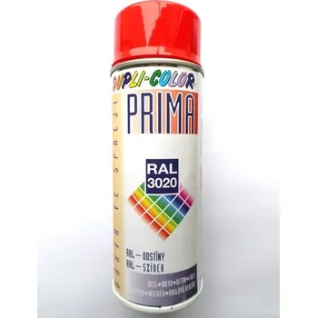 Barva ve spreji Univerzální korekční sprej PRIMA | RAL 3020 dopravní červená - lesklá | 400 ml