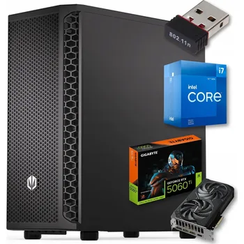 Stolní počítač Počítač kancelářský i7 4,9GHz || RTX 5060Ti || 32GB DDR4 1TB SSD NVMe || Win11
