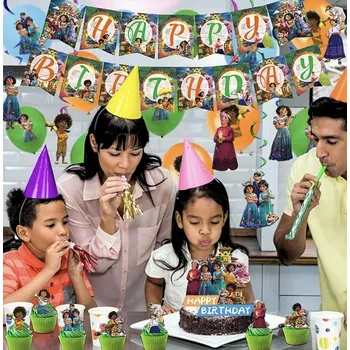 Dortová svíčka Narozeninová sada Encanto Magic - kompletní dům