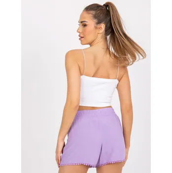 Dámské kraťasy Šortky D73761M61531KA světle fialová XS