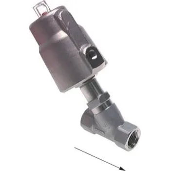 Ventil Ventil sedlový nerez G1/2" s pneupohonem, NC, jednosměrný, nerez 1.4305