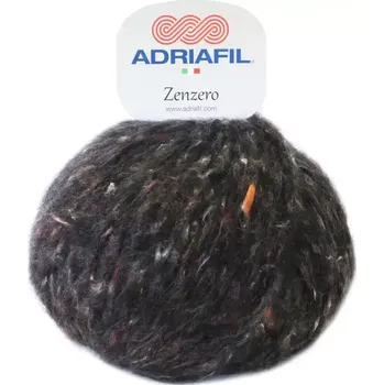 Příze Adriafil Zenzero 89 Černá (Tweedová příze Zenzero Nero)