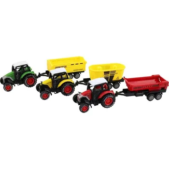 autíčko MADE Traktor farmářský s vlečkou