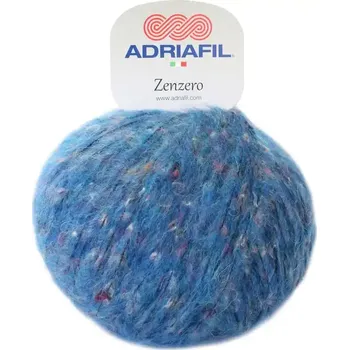 Příze Adriafil Zenzero 86 Modrá (Tweedová příze Zenzero Bluette)