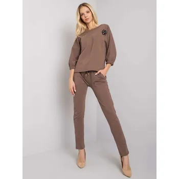 Dámský kabát Souprava RV KMPL 7363.25P hnědá S/M