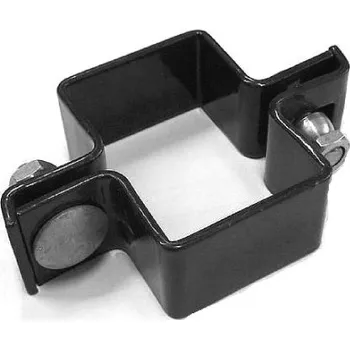 Příslušenství pro plot Objímka průběžná pro sloupek bez děr | obdélníkový profil 60 × 40 mm | poplastovaná | antracitová šedá RAL 7016