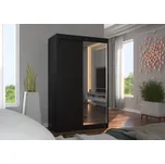 ADRK Šatní zrcadlová skříň posuvná REWENA B 120, černá