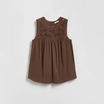 Dámská halenka Reserved - Halenka s vysokým podílem modalu - tmavě hnědá - 442FS-89X - 442FS-89X-S