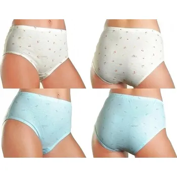 Kalhotky 4 x KALHOTKY Dámské kalhotky 100% bavlna Moraj 6XL