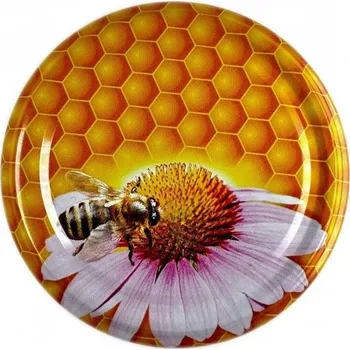 Víčko - Včela na květu - KARTON 700 ks