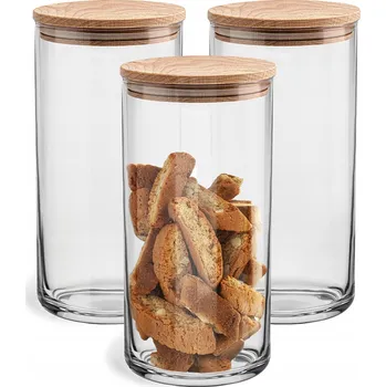 Obraz NÁDOBY na těstoviny Káva Potraviny pro skladování 3x20 cm POLSKÉ SKLO