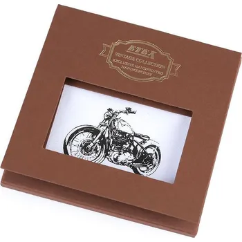 Látkový kapesník Pánský kapesník kolo, auto, motorka / dárková kazeta Varianta: 3 bílá motorka, Balení: 1 ks