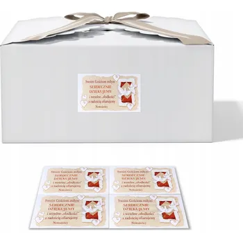 Svatební dekorace Samolepka na svatební dort 1 ks Samolepicí poděkování pro hosty