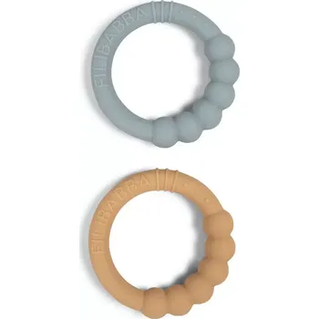 FILIBABBA dvojbalení silikonových kousátek Silt Green