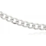 Zlatnictví Helios Stříbrný masivní lesklý náramek Velikost: 20cm, Váha: 7,30g