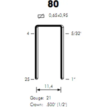 Spona do sešívačky Sponky OMER 80 / 8 SS 304