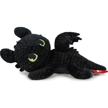 plyšák Play by Play Jak vycvičit draka 3 - drak Bezzubka - 30 cm - ležící