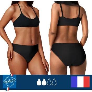 Dámské plavky PLIM UNDERWEAR Spodní díl menstruačních plavek – Střední absorpce 40 ČERNÁ