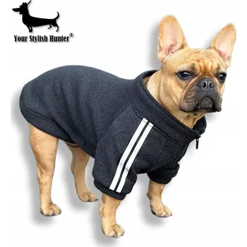 Obleček pro psa Tepláková mikina s odrazkami, obleček pro psa francouzského buldočka a další plemena, velikost XL