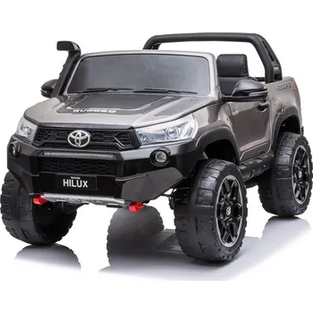 Dětské elektrovozidlo Mamido Dětské elektrické autíčko Toyota Hilux 4x4 lakované šedé