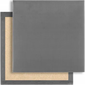 Obraz Čalouněný nástěnný panel VELUR ŠEDÝ Čelo Záhlavník 40x40