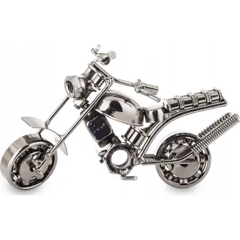 Obraz MOTOCYKLOVÝ MOTOCYKL KOVOVÝ CHOPPER 15 CM DEKORACE NA DÁREK