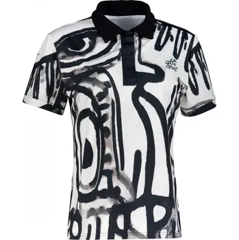 Dámská móda Dámské funkční triko s límečkem premium ALTISPORT VOJ/ALW111TR05 ČERNO-BÍLÁ M