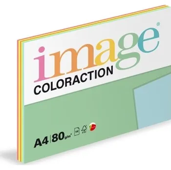Kancelářský papír Image Coloraction barevný papír Mix reflexní A4 80 g 100 ks