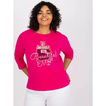 Dámská košile Halenka RV BZ 7423.66P fuchsiová jedna velikost