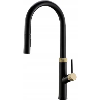 Vodovodní baterie Kuchyňská baterie stojánková CHDE Retro černá, zlatá