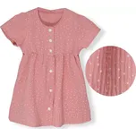 ESITO mušelínové šaty Barunka Cameo pink dot růžová vel. 92 cm