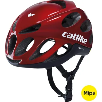 Cyklistická přilba CATLIKE Silniční helma Vento MIPS S ČERVENÁ