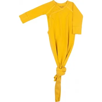 Dětský overall TIMBOO Novorozenecký overal s uzlem Ocher