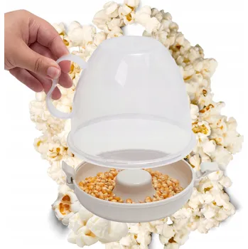 Dóza na potraviny Popcorn za 2 minuty! Nádoba do mikrovlnky s víkem | bez tuku a hrnce