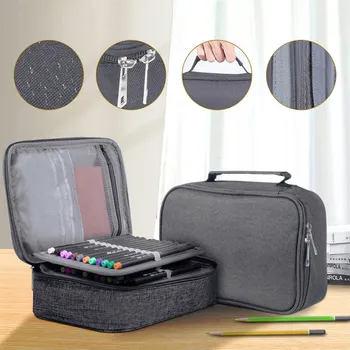 Penál Penál 4-komorový Penál 72 Školní penál komorový prostorný na pastelky