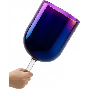 Křišťálová mísa C4 s rukojetí a obalem (modrá) 17,7 cm