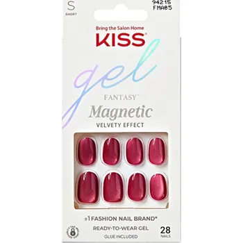 Kiss My Face Gel Fantasy Magnetic Set Us Free Nails - Gelové nehty ( 28 ks )