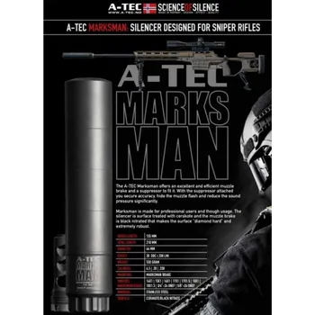 Příslušenství pro sportovní střelbu A-TEC Úsťová brzda A-TEC, Marksman Break 2, na závit 5/8"-24 UNEF, pro tlumiče Marksman