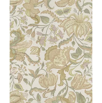 Tapeta Eijffinger Vliesová tapeta na zeď, hnědo-béžová, květiny, 350642, Amber, Eijffinger, velikost 10 x 0,52 m